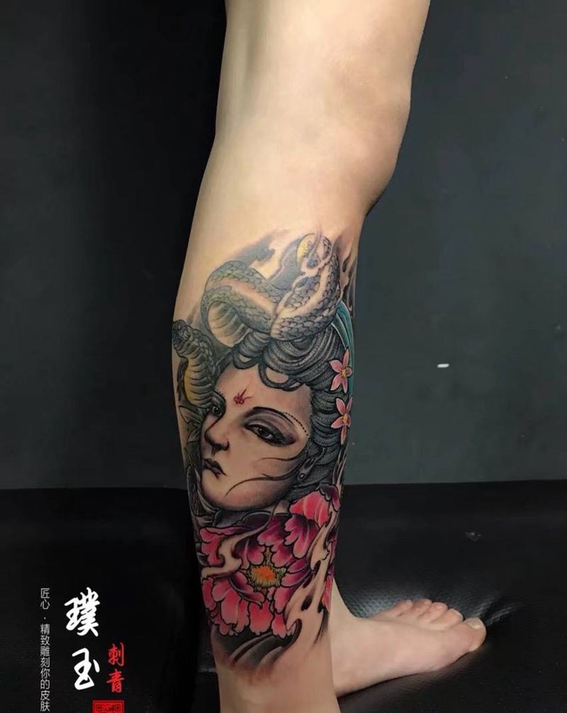 艺妓纹身图片