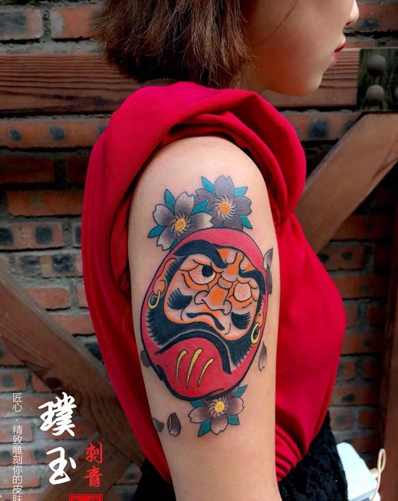 达摩蛋纹身图片