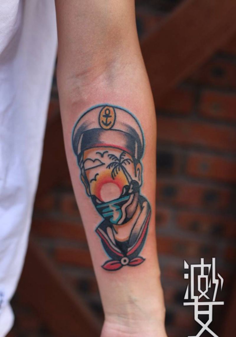 old school水手纹身图片