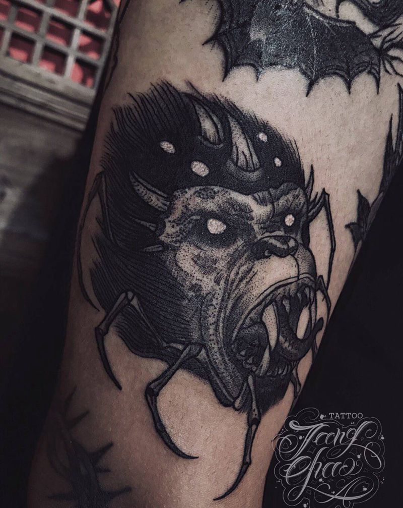 金刚纹身图片_Old School纹身图案