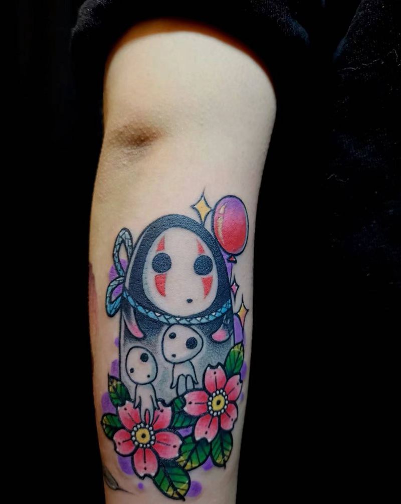 无脸男纹身图片