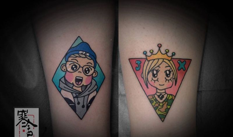 卡通纹身图片