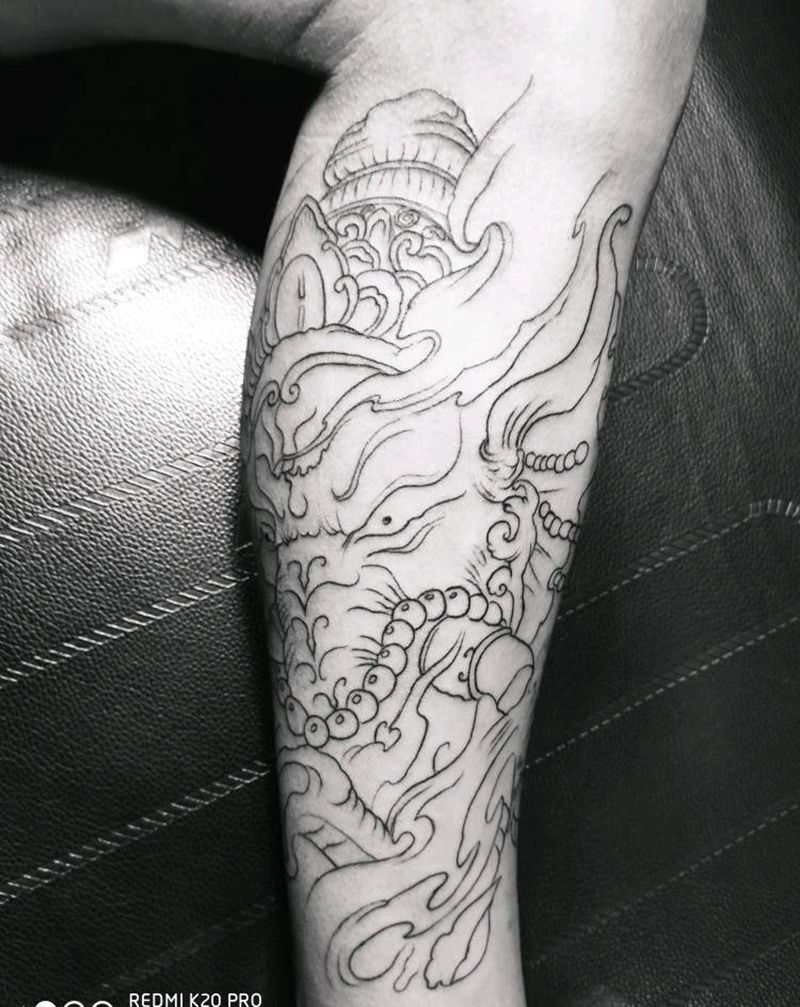 近期纹身图片_腿部肩部新传统老传统纹身图案