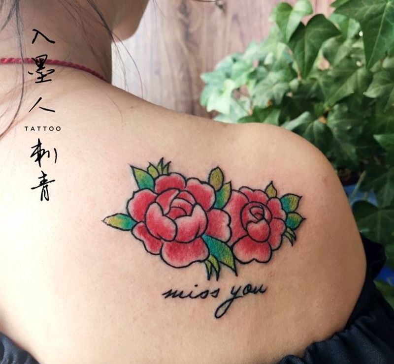 小花花纹身图片