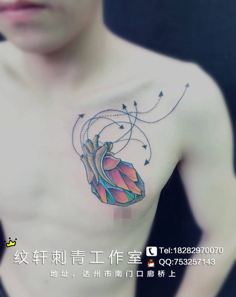 心脏纹身图片