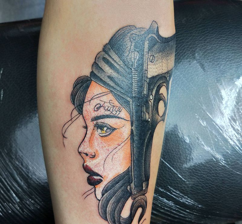 school纹身图片_手臂腿部New SchoolOld School纹身图案