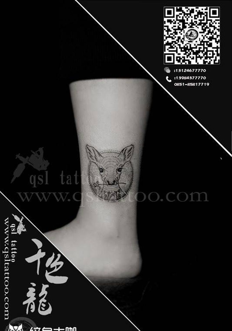 小麋鹿纹身图片