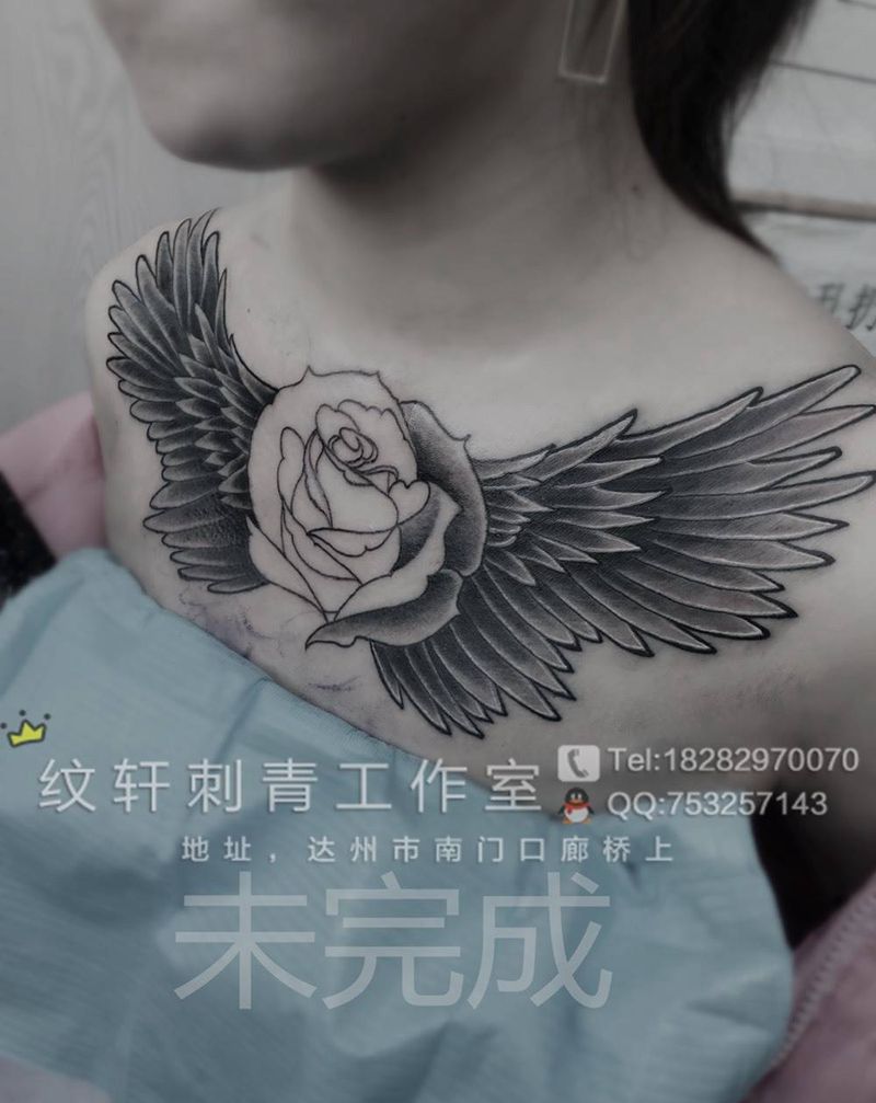 未完成纹身图片