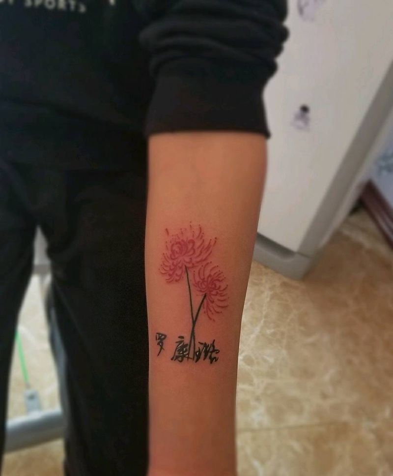 彼岸花纹身图片