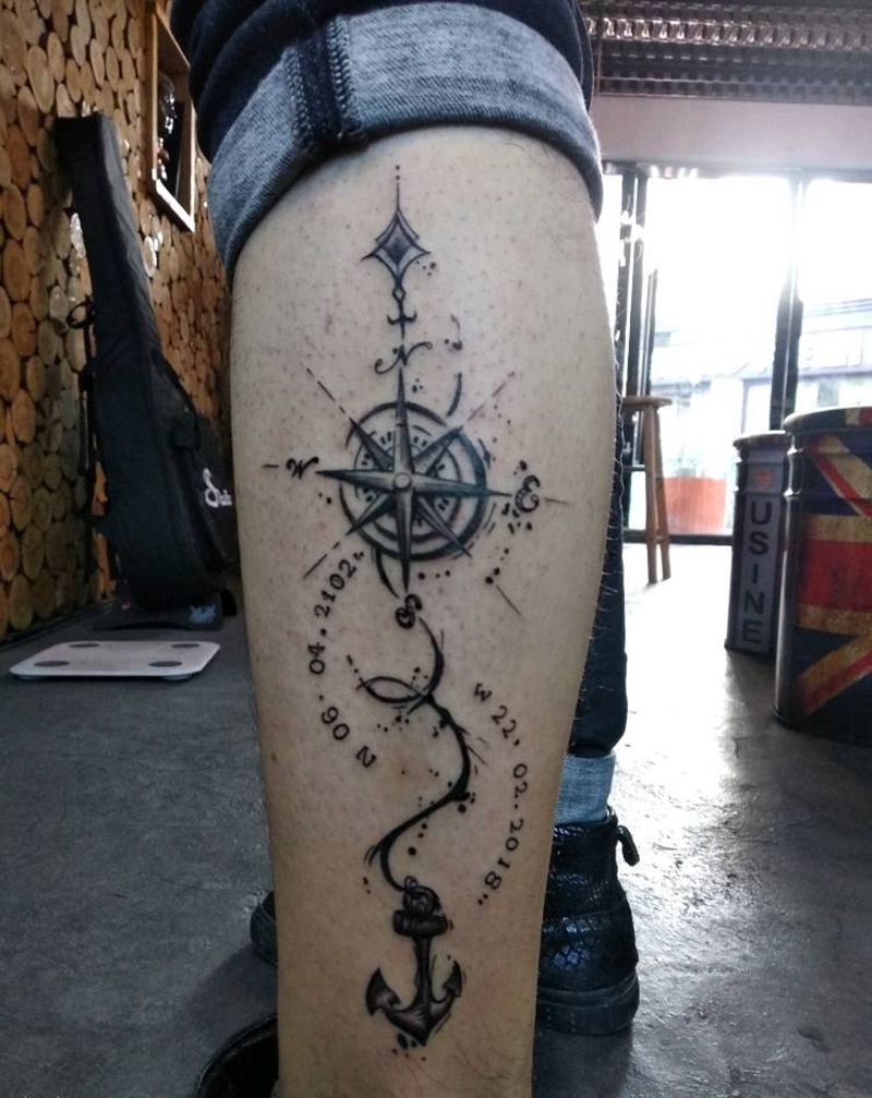 回家的方向纹身图片