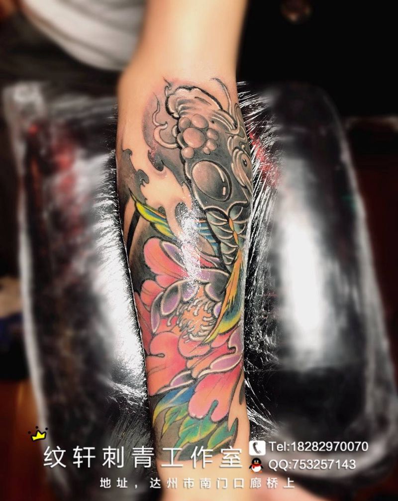 包小臂，遮盖纹身图片