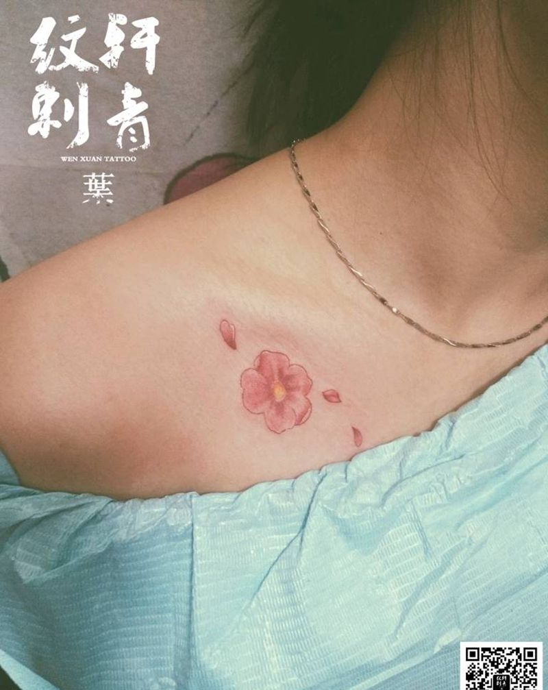 樱花纹身图片