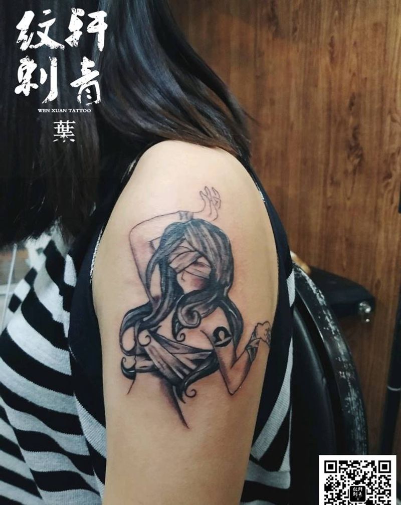 舞者吧纹身图片