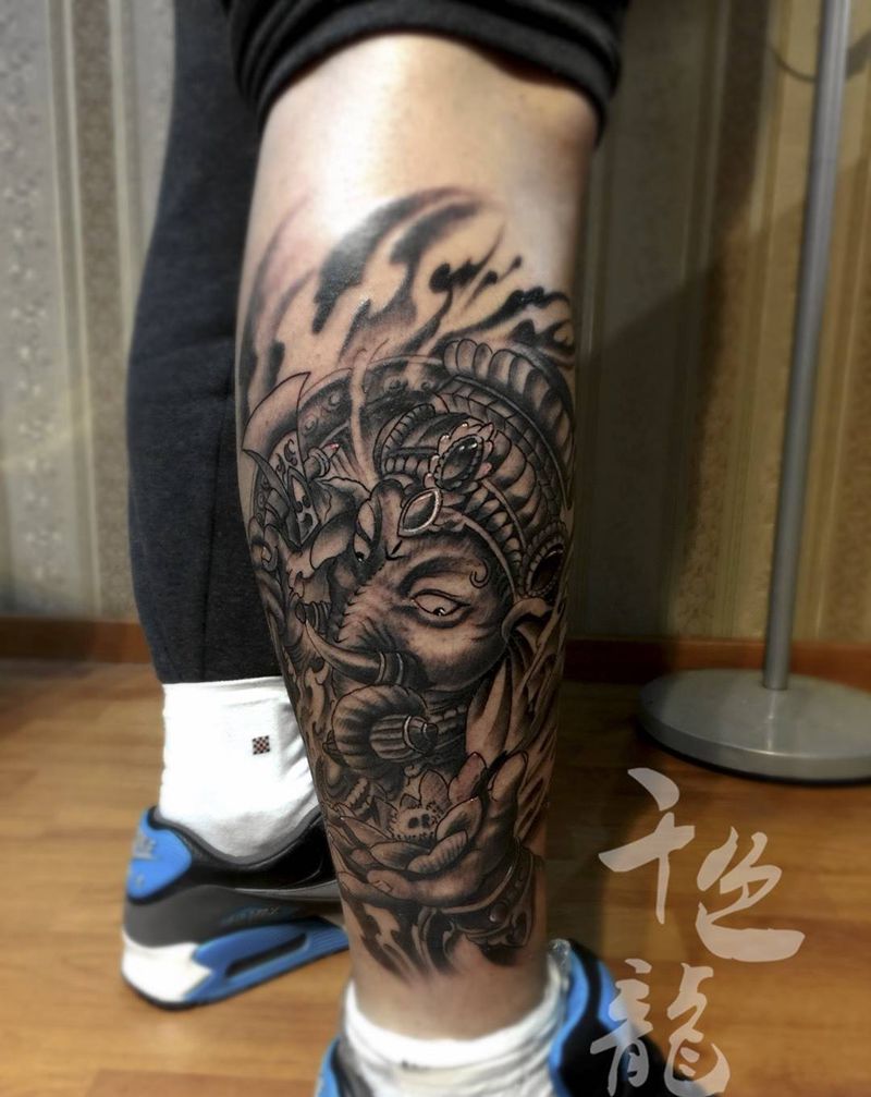 象神纹身图片