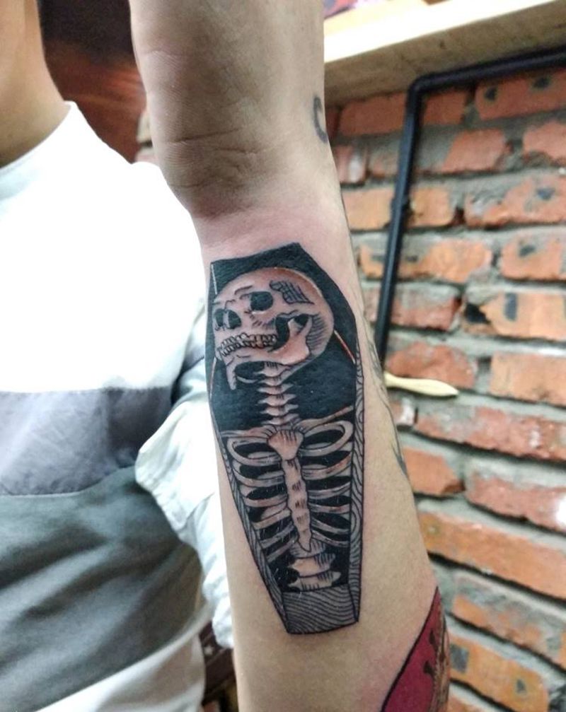 暗黑骷髅纹身图片