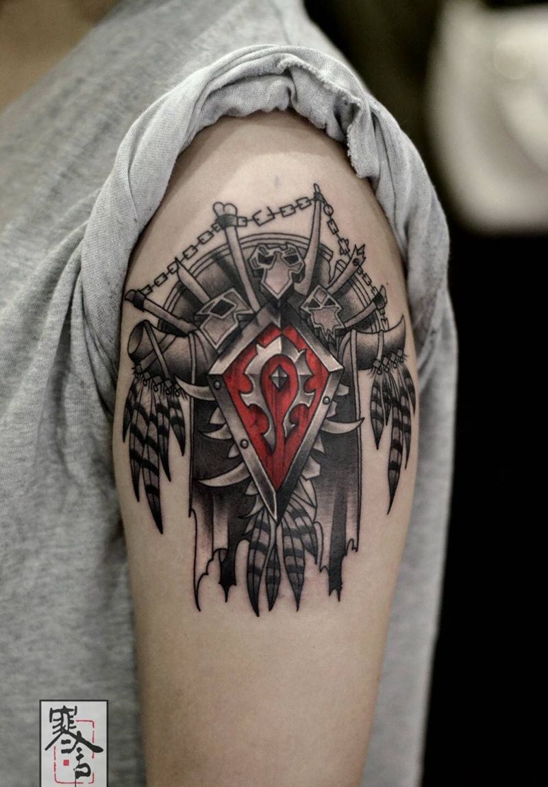 部落徽记纹身图片_手臂纹身图案