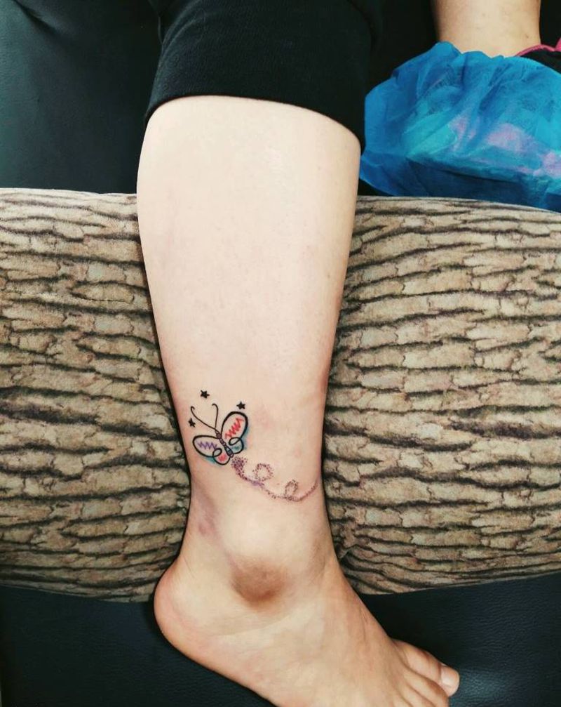 小蝴蝶纹身图片