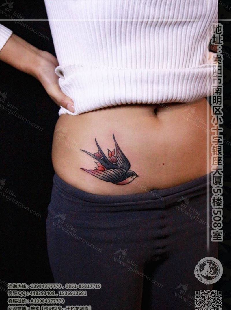 school小燕子纹身图片