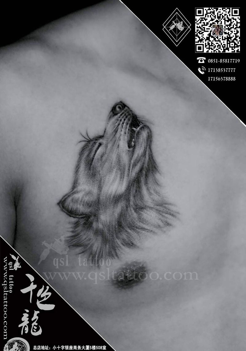 欧美狼头纹身图片