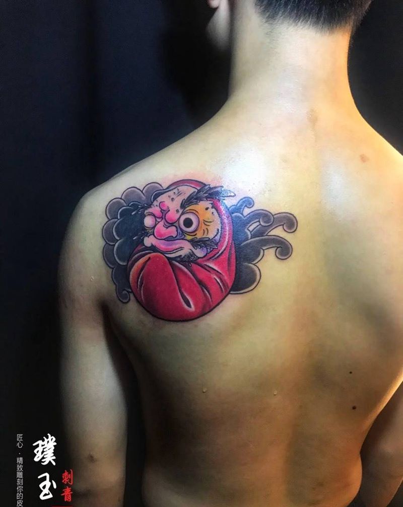 达摩蛋纹身图片