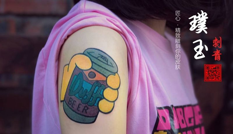 school一枚纹身图片