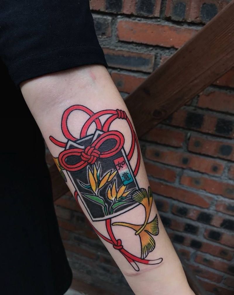 鹤望兰纹身图片