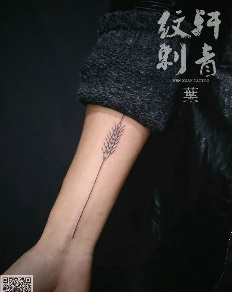 小麦纹身图片