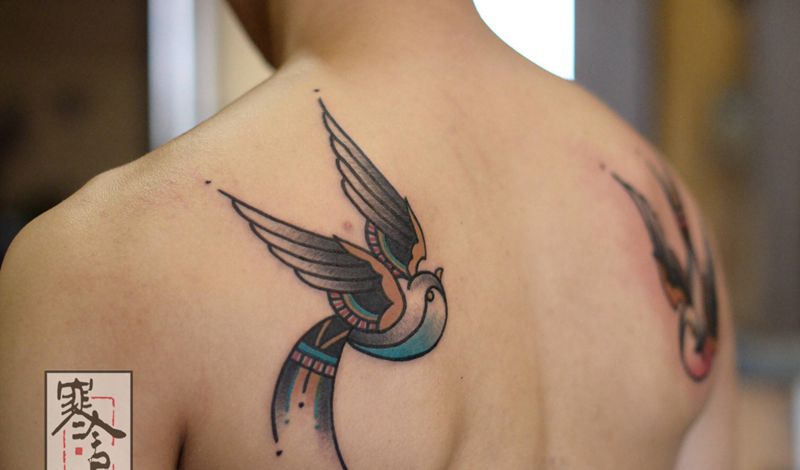 燕子纹身图片