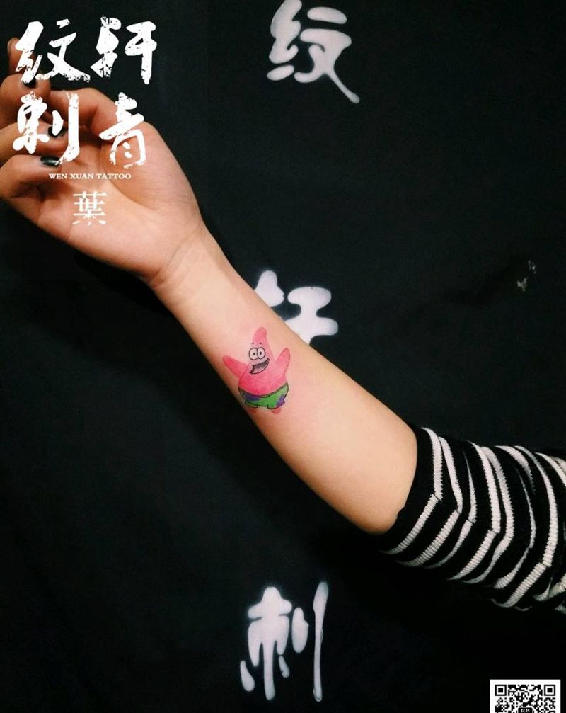 派大星纹身图片