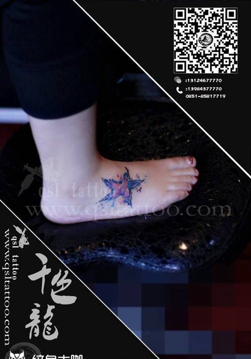 清新风格纹身图片