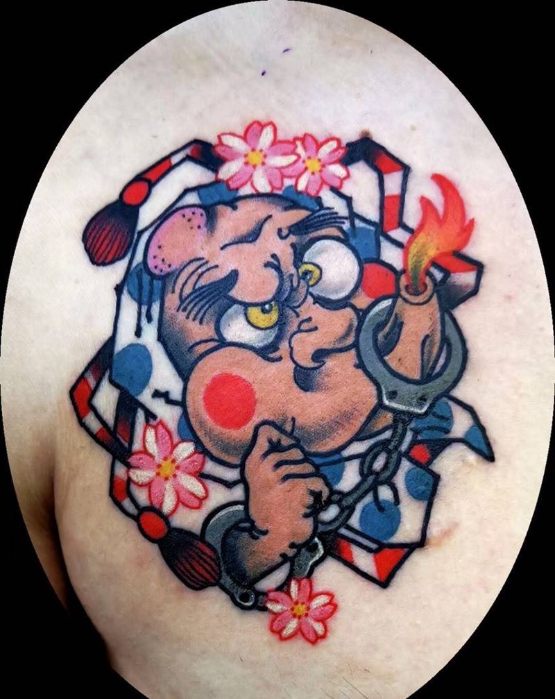 火娃与多福纹身图片