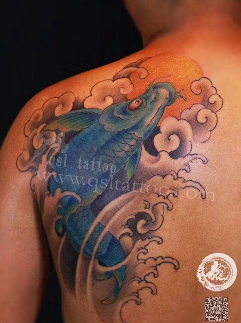 鲤鱼纹身图片