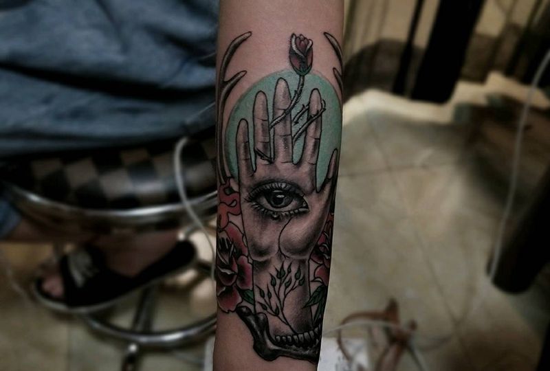 如来神掌纹身图片