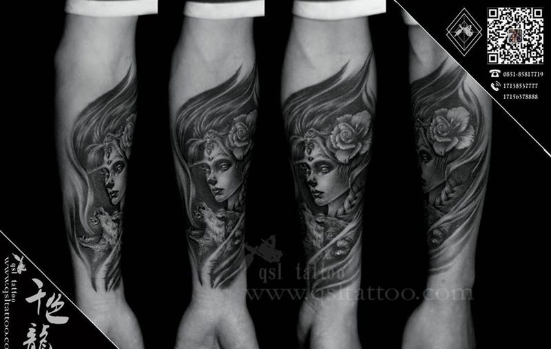 欧美写实纹身图片