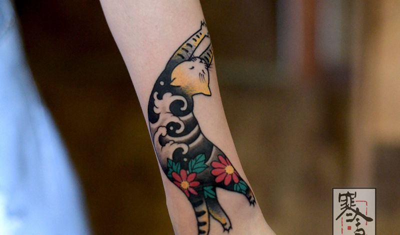 纹身猫纹身图片