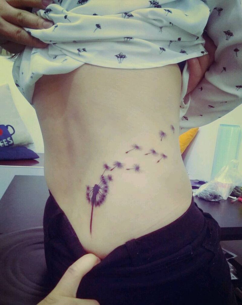 一些散图纹身图片_腰部背部手部成品纹身图案