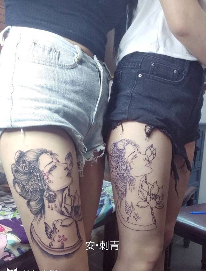 批发款艺妓纹身图片