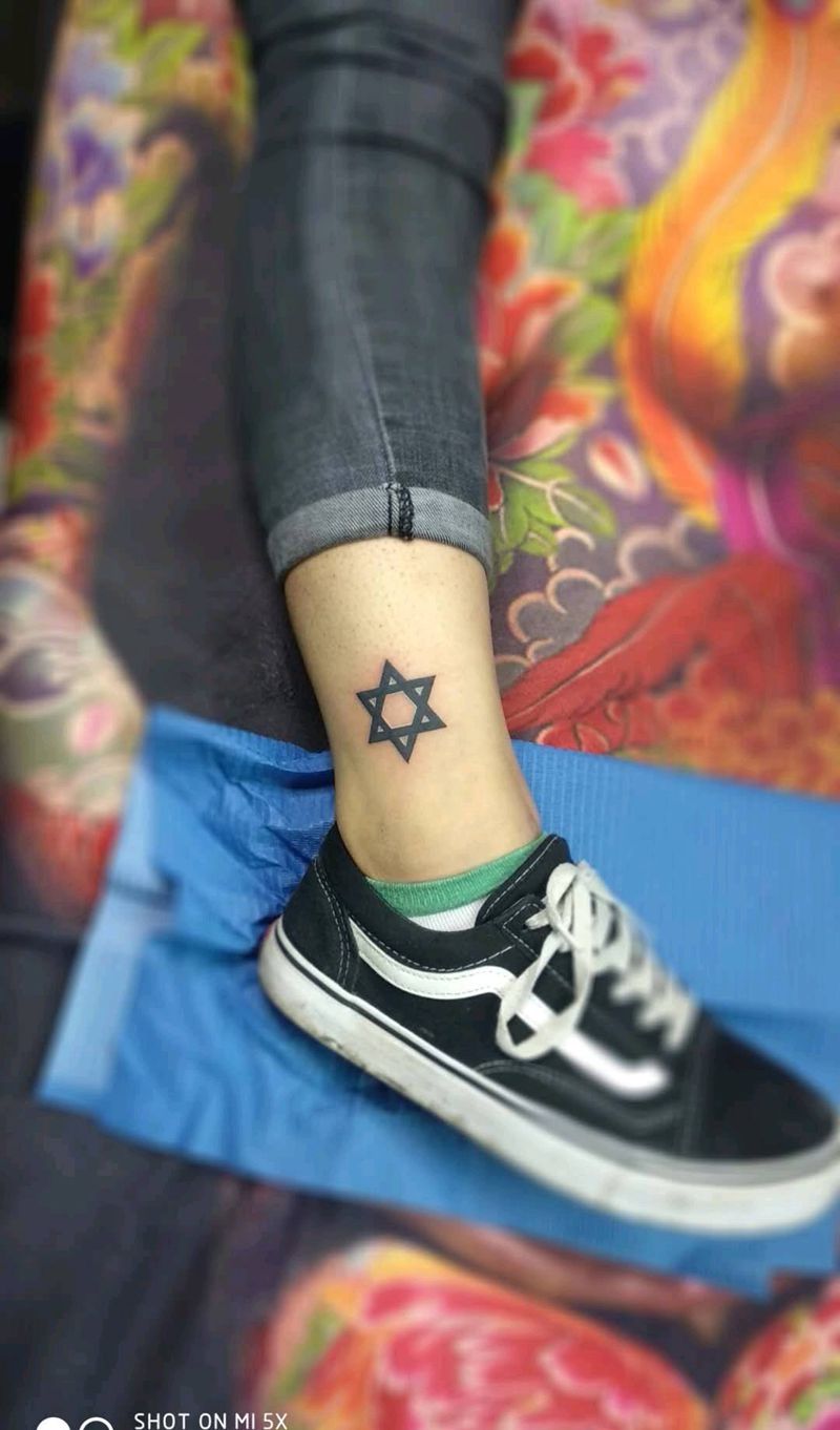 六角芒星纹身图片