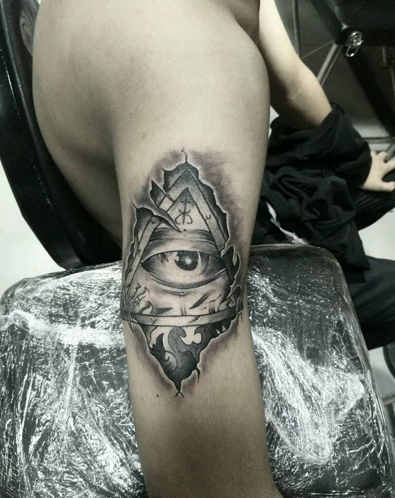 眼睛纹身图片