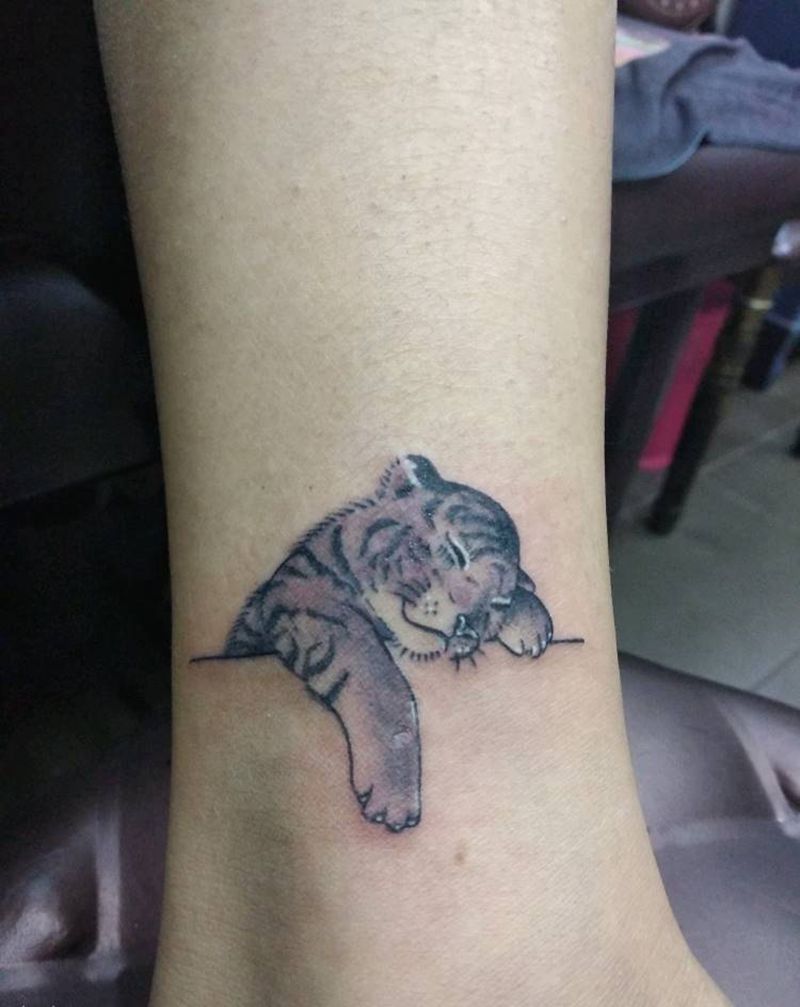 小老虎纹身图片