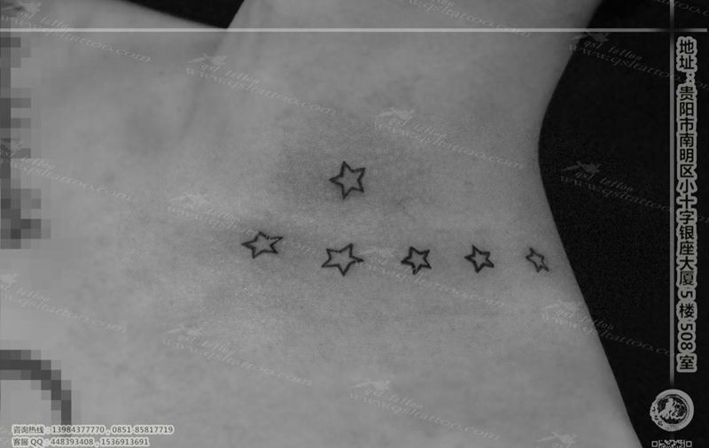 五角星纹身图片