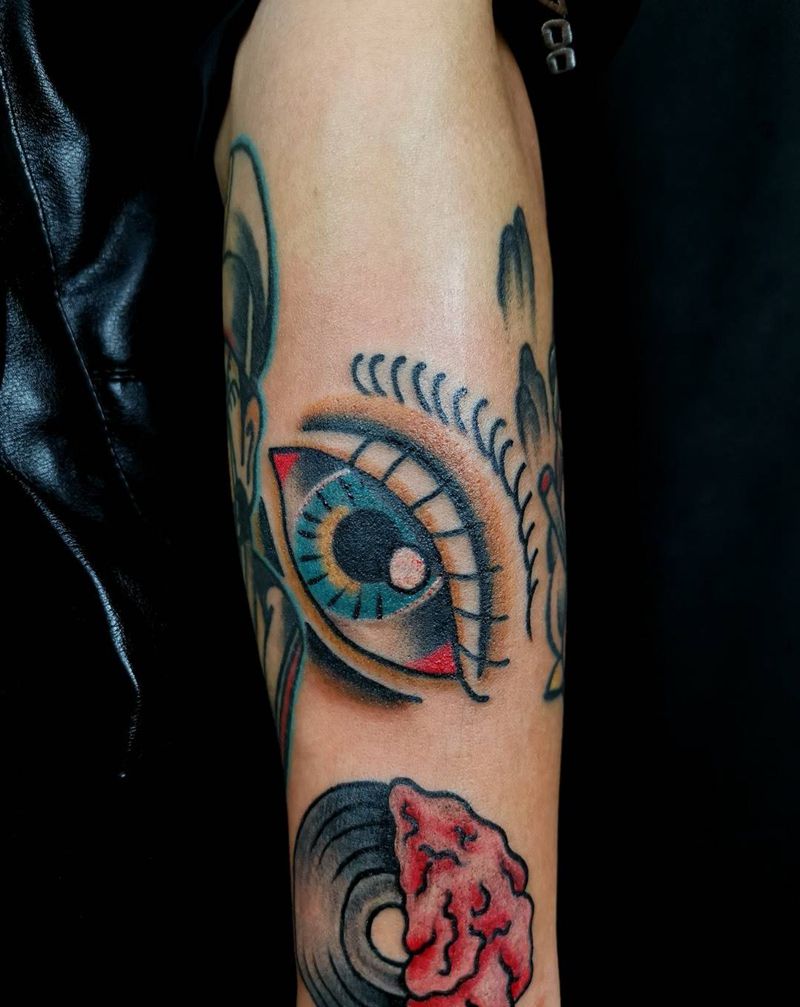 oldschool拼接纹身图片