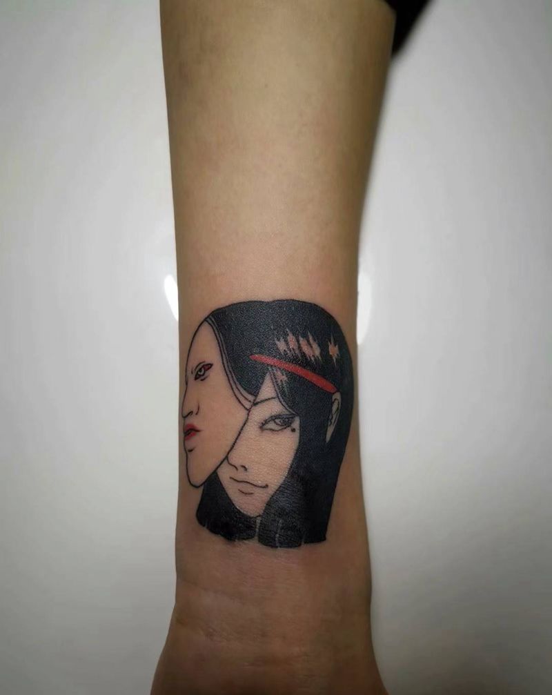 #遮盖#川上富江纹身图片