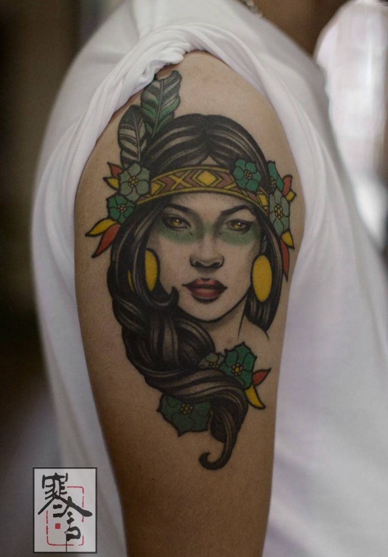 恢复一年纹身图片_手臂New School纹身图案