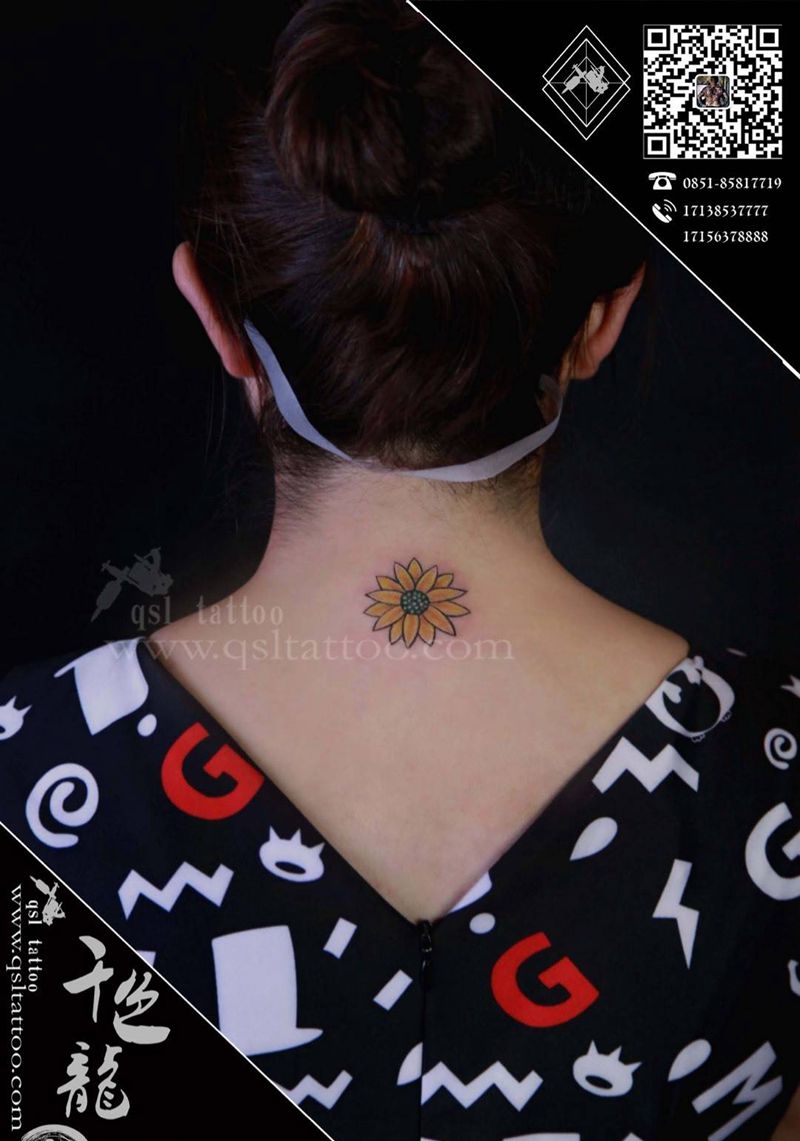 向日葵纹身图片