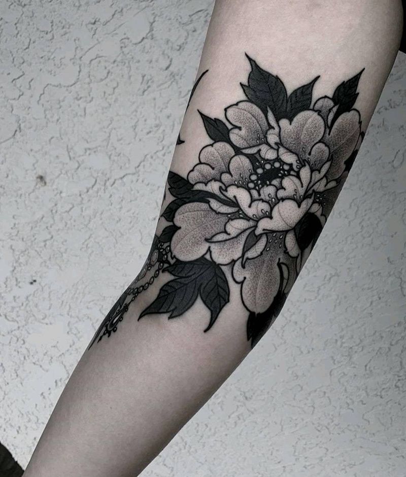 素花纹身图片_手部手臂新传统纹身图案