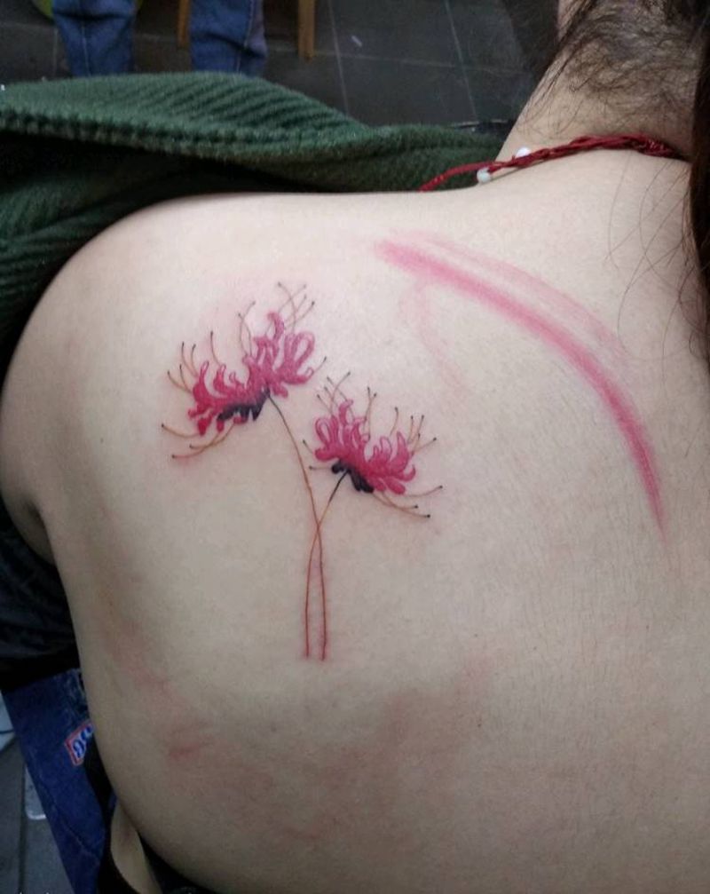 彼岸花开纹身图片