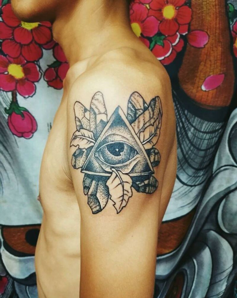 点刺(眼睛)纹身图片