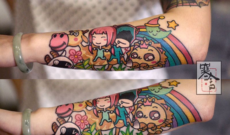 卡通纹身图片