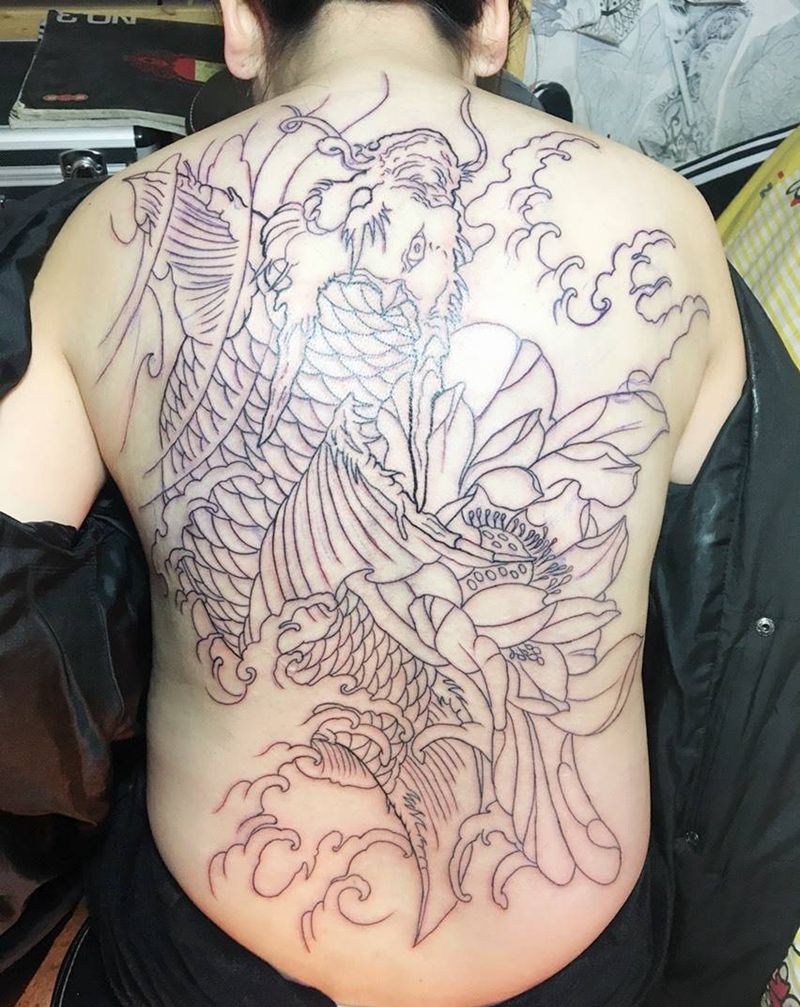 线条勾完下次上色